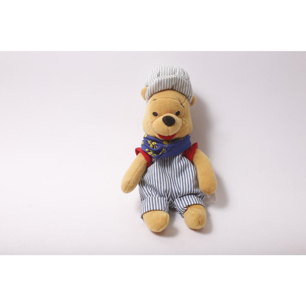 Disney Store, Choo Choo Pooh, Mini Bean Bag, Stuffed Animal, ~ 260128-WH 928